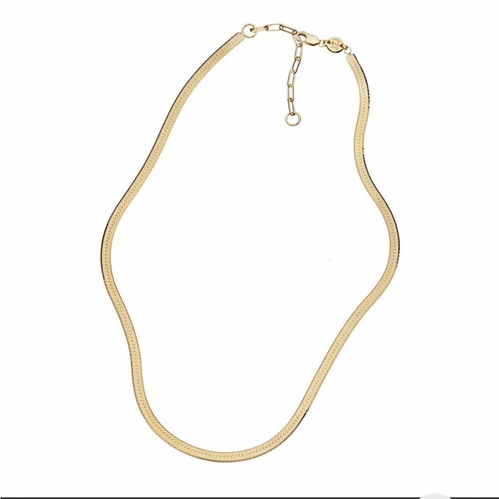 $187 Jennifer Zeuner Necklace 14k yellow gold IP plating